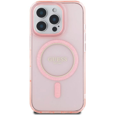 Guess IML Glitter Ring MagSafe iPhone 16 Pro Max Pink tok tok és táska
