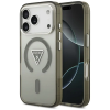 Guess IML Gradient Triangle Logo Apple iPhone 17 Pro hátlap tok kameravédő peremmel, MagSafe, khaki