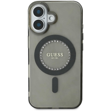 Guess IML Rhinestones Ring MagSafe iPhone 16 Black tok (GUHMP16SPFTDTEK) tok és táska