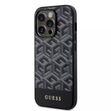 Guess iPhone 14 Pro (6,1") hátlap tok, MagSafe, fekete, GUESS, GUHMP14LHGCFSEK tok és táska