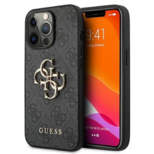 Guess iPhone 15 Pro Max Guess Big Metal Logo tok 4G szürke tok és táska