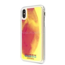 Guess iPhone X/XS sötétben világító rózsaszín homok tok (GUHCPXGLCPI) tok és táska