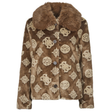 Guess Kabátok KARINE FUR LOGO JKT Barna EU S női dzseki, kabát