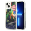Guess Liquid Glitter Flower Apple iPhone 14 Plus Tok - Mintás