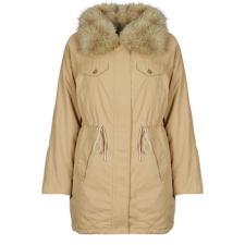 Guess Parka kabátok LUCIE PARKA FAUX FUR Bézs EU M női dzseki, kabát