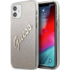 Guess PC/TPU Vintage Apple iPhone 12 mini hátlap tok, átmenetes arany (GUE861GLD)