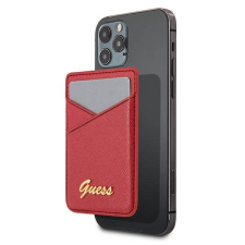 Guess pénztárca kártyafoglalattal telefonra GUWMSSASLRE MagSafe Saffiano piros tok és táska