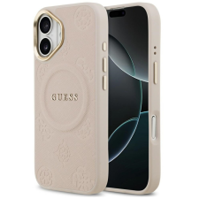 Guess Peony Hot Stamp Apple iPhone 17 MagSafe tok kameravédő peremmel, rózsaszín-arany tok és táska