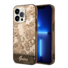 Guess Porcelain Collection Apple iPhone 14 Pro hátlap tok, arany tok és táska