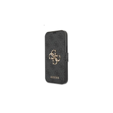 Guess PU 4G Metal Logo Apple iPhone 13 Pro flip tok, szürke tok és táska