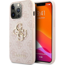 Guess PU 4G Metal Logo Apple iPhone 13 Pro hátlap tok, rózsaszín (GUE1477PNK) tok és táska