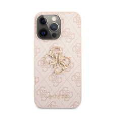 Guess PU 4G Metal Logo Apple iPhone 13 Pro Max hátlap tok, rózsaszín tok és táska