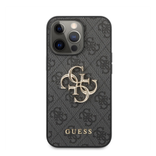 Guess PU 4G Metal Logo Apple iPhone 13 Pro Max hátlap tok, szürke tok és táska