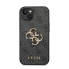 Guess PU 4G Metal Logo Apple iPhone 14 hátlap tok, szürke