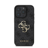 Guess PU 4G Metal Logo Apple iPhone 16 Pro hátlap tok szürke
