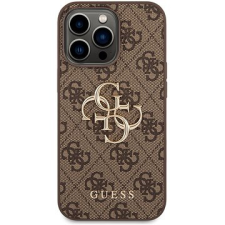Guess PU 4G Metal Logo iPhone 14 Pro Max Brown tok tok és táska