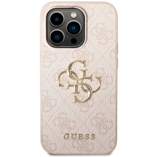 Guess PU 4G Metal Logo iPhone 14 Pro Pink tok tok és táska