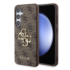 Guess PU 4G Metal Logo Samsung Galaxy S24 hátlap tok, barna tok és táska