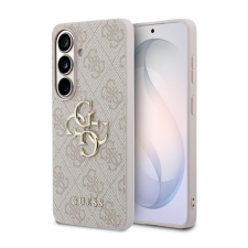 Guess PU 4G Metal Logo Samsung Galaxy S26 Plus tok, rózsaszín tok és táska