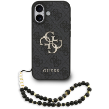Guess PU 4G Metal Logo Strap iPhone 17 fekete tok (GUHCP17SP4GMGSK) tok és táska