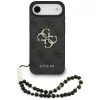 Guess PU 4G Metal Logo Strap Zadní Kryt pro iPhone Air Black
