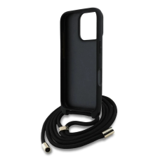 Guess PU 4G Metal Logo tok keresztpánttal Apple iPhone 16 Pro Max rózsaszín tok és táska