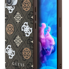 Guess PU 4G Peony iPhone 16e barna MagSafe tok tok és táska