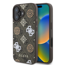 Guess PU 4G Peony MagSafe tok iPhone SE 4 - barna / mintás tok és táska