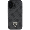 Guess PU 4G Strass Triangle Metal Logo iPhone 16 Black tok