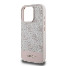 Guess PU 4G Stripe iPhone 16 Pro Max rózsaszín tok tok és táska