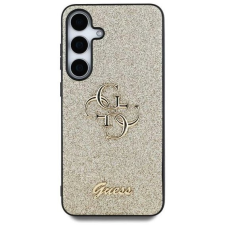 Guess PU Fixed Glitter 4G Metal Logo Samsung Galaxy S25+ arany tok tok és táska