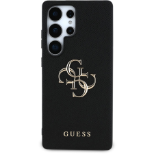 Guess PU Grained 4G Metal Logo Samsung Galaxy S25 Ultra fekete tok tok és táska