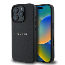 Guess PU Grained Classic Logo MagSafe iPhone 16 Pro Max Black tok tok és táska