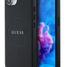 Guess PU Grained Classic Logo MagSafe tok Apple iPhone 16e fekete tok és táska