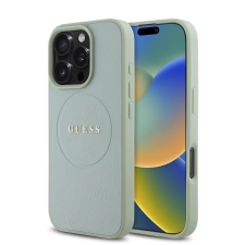  Guess PU Grained Classic Logo MagSafe tok iPhone 16 Pro készülékhez zöld tok és táska