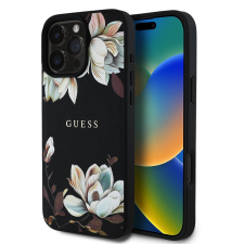 Guess PU Grained Magnolia iPhone 16 Pro MagSafe hátlap tok, fekete tok és táska