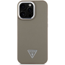 Guess PU Grained Triangle Logo iPhone 16 Pro barna tok tok és táska