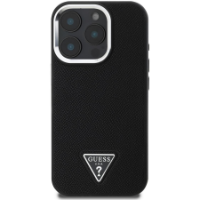 Guess PU Grained Triangle Logo iPhone 16 Pro Black tok (GUHMP16LPGTSPSK) tok és táska