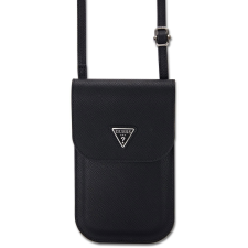 Guess PU Grained Triangle Logo Telefontáska, fekete (GUCWBPGTSPSK) tok és táska