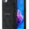 Guess PU Leather 4G Colored Ring iPhone 16e fekete MagSafe tok