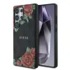 Guess PU Leather 4G Flowers Print Metal Classic Logo MagSafe tok Samsung Galaxy S25 Ultra készülékhez fekete (906981)