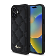 Guess PU Leather Quilted tok iPhone 16 Plus készülékhez fekete (901206) tok és táska