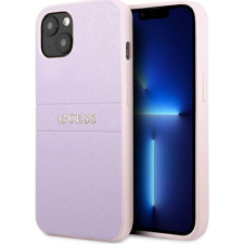 Guess PU Saffiano Apple iPhone 13 mini bőr hátlap tok, lila (3666339047849) tok és táska