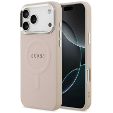 Guess PU Saffiano Apple iPhone 17 Pro MagSafe hátlap tok, rózsaszín tok és táska