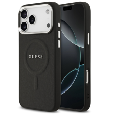 Guess PU Saffiano Apple iPhone 17 Pro Max MagSafe hátlap tok, fekete tok és táska