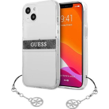 Guess PU/TPU Gray Stripe Apple iPhone 13 mini hátlap tok, átlátszó (GUE1328CL) tok és táska