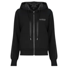 Guess Pulóverek NEW HOODED SCUBA SWEATSHIRT Fekete EU M