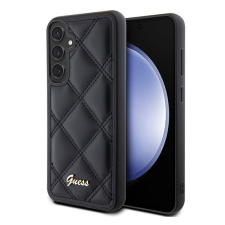 Guess Quilted Metal Logo Samsung GalaxyS23 FE tok, fekete tok és táska