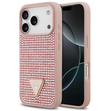 Guess Rhinestone Triangle Apple iPhone 17 Pro hátlap tok, rózsaszín tok és táska