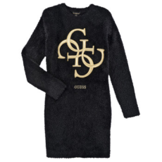 Guess Rövid ruhák LS SWEATER DRESS Fekete 8 ans